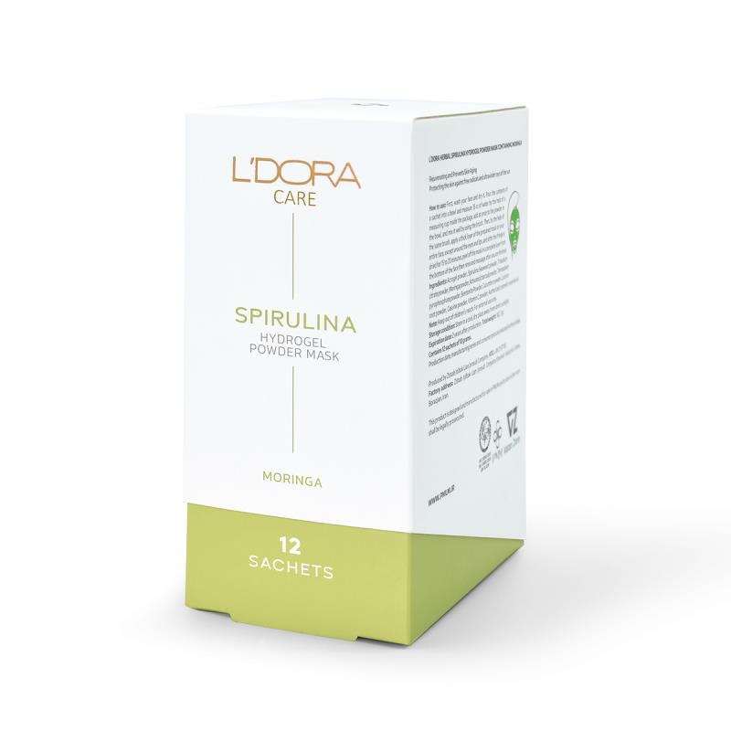 ماسک پودری اسپیرولینا هیدروژلی حاوی مورینگا لدورا کر 12 عددی